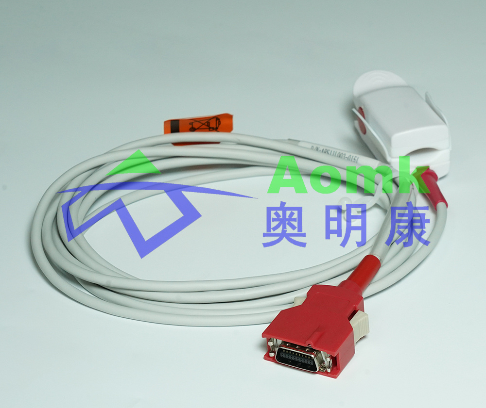重复性脉搏血氧饱和度传感器3.0M（MASIMO AMP20PIN(加密)成人指夹血氧探头3.0M）003-0151